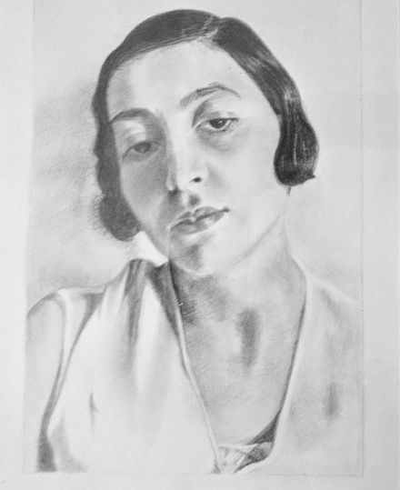 Argentinian Poet graphite drawing